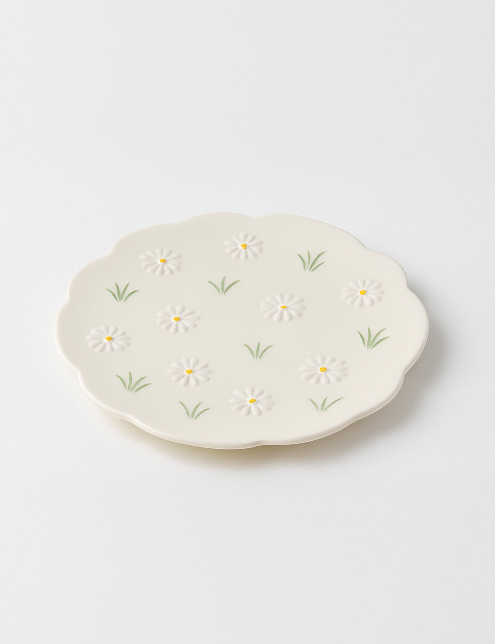 Picnic Time Embossed Daisy Plate