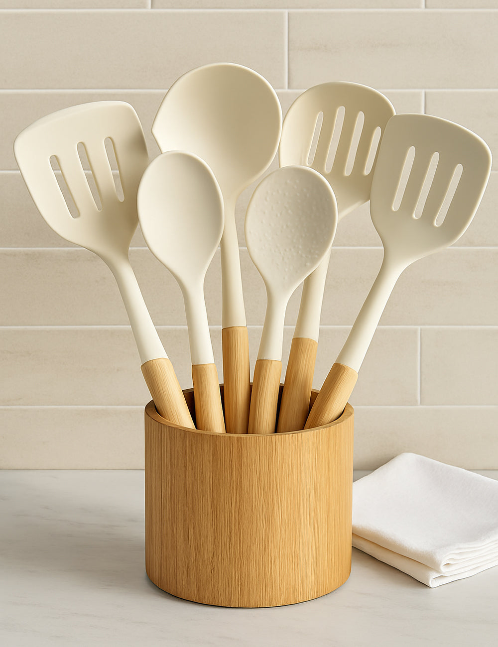 Minimalism Silicone 6-Piece Utensil Set