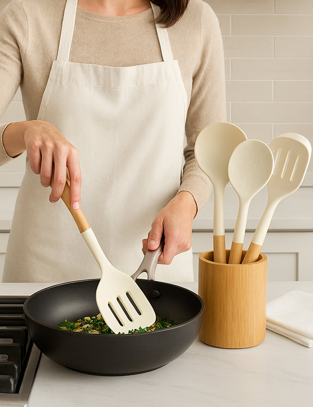 Minimalism Silicone 6-Piece Utensil Set